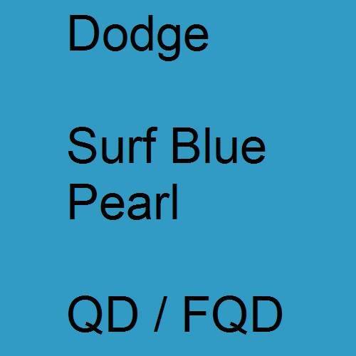 Dodge, Surf Blue Pearl, QD / FQD.